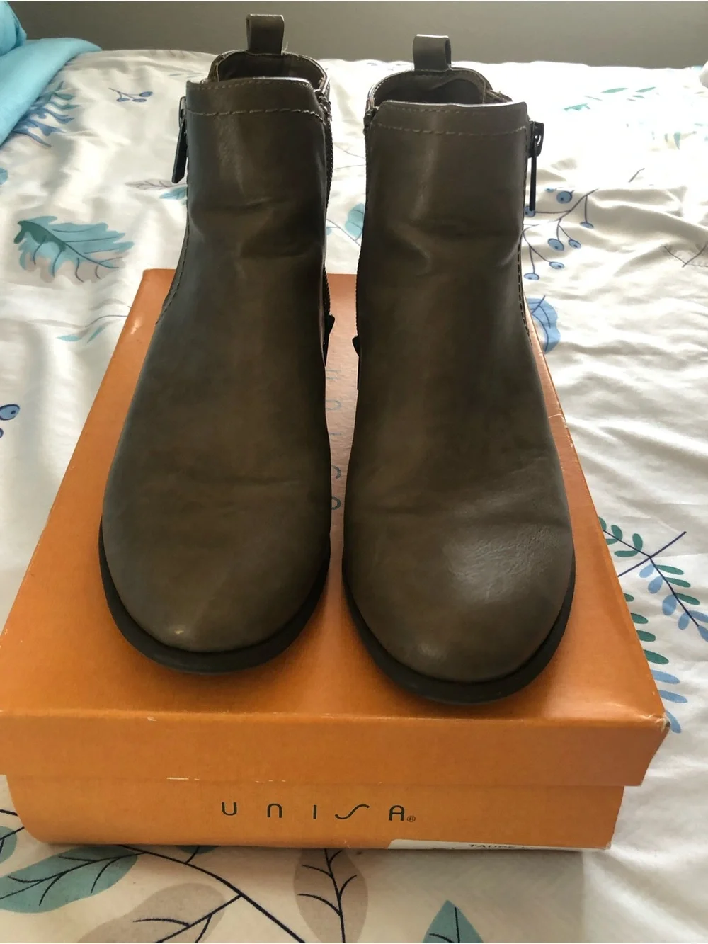 Unisa Ankle Booties with Side Zip Detail
